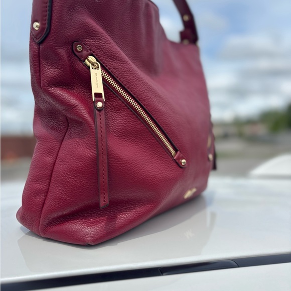 Michael Kors Scarlett Red Leather Evie Shoulder Bag- Beautiful! - Picture 11 of 13